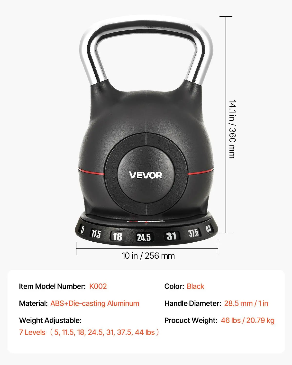 Transform Your Workout with the Vevor Adjustable Kettlebell - 7 Weight Levels for Ultimate Strength Training