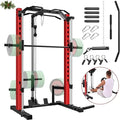 Transform Your Home Gym with the OPPSDECOR All-In-One Adjustable Smith Machine: Ultimate Power Cage with Lat-Pull Down System for Versatile Workouts